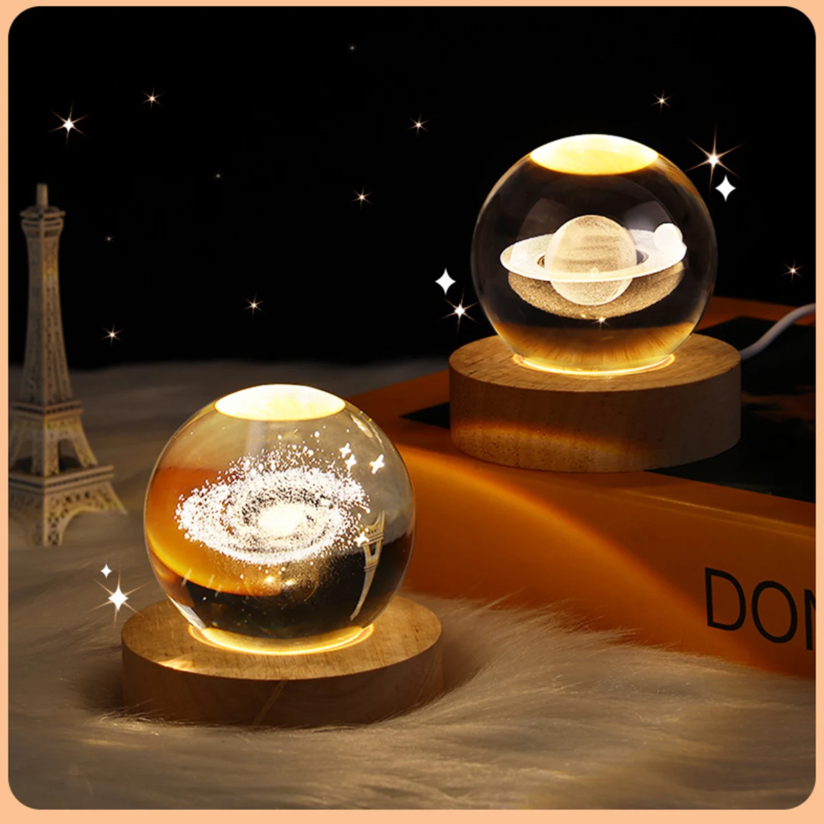 Halora MoonSpire Lamp - 3D Crystal Lamp