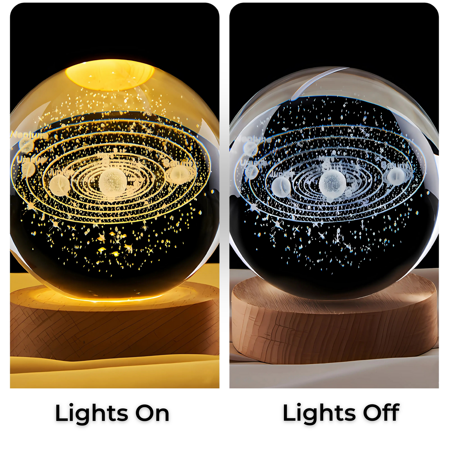 Halora MoonSpire Lamp - 3D Crystal Lamp