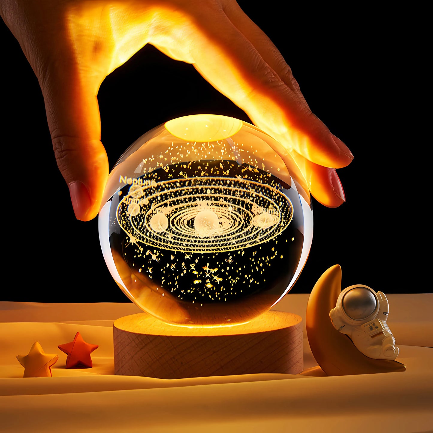Halora MoonSpire Lamp - 3D Crystal Lamp